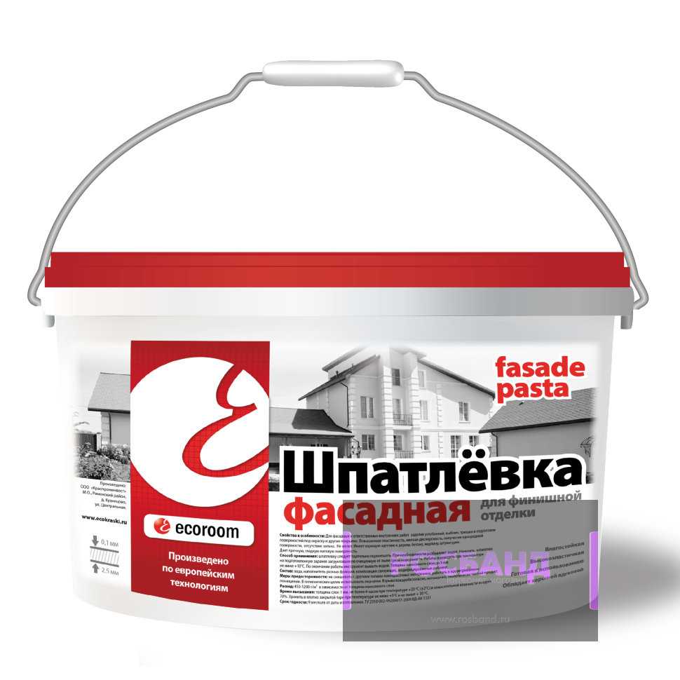 Шпаклевка фасадная морозостойкая: технические характеристики Информация об отделочных работах и строительных материалах