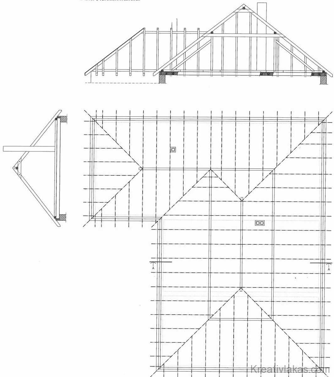 Вальмовая крыша: устройство стропильной системы, конструкция, чертежи узлов, особенности монтажа