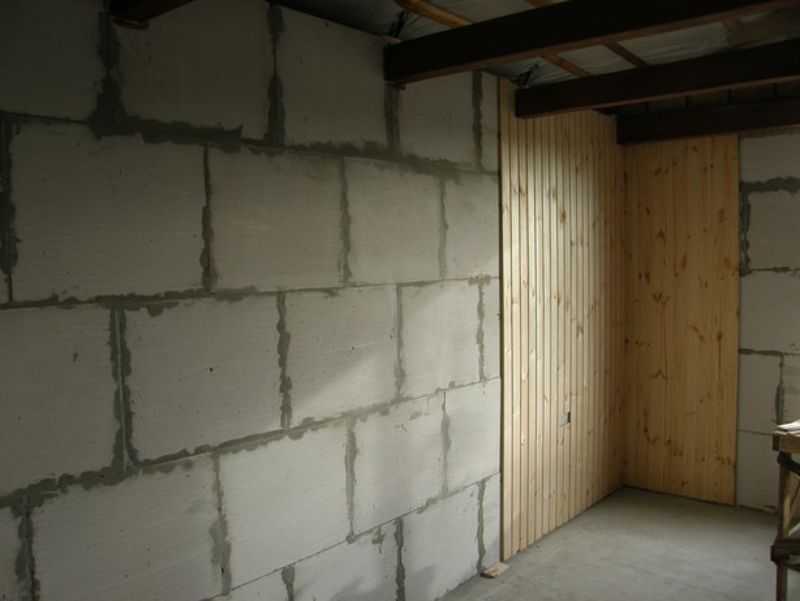 Штукатурка стен из газобетона, выполняемая внутри помещения