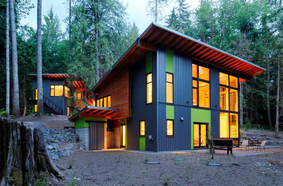 Финский дом с односкатной крышей проекты. односкатная крыша — это оригинальный, экономичный и красивый выбор одноэтажный дом с пологой крышей