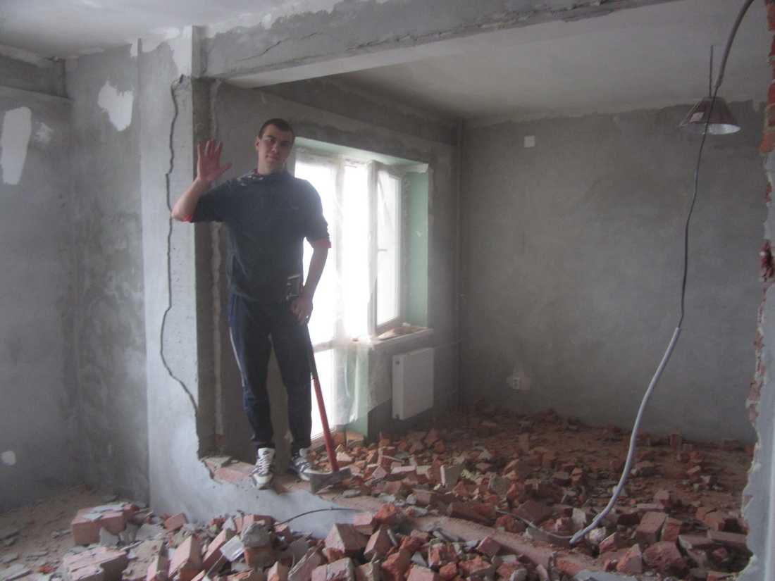 Снос стены в квартире: согласование, куда обращаться для демонтажа