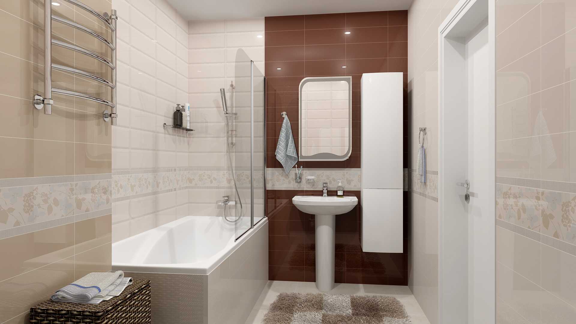 Как класть плитку в ванной и туалете: горизонтально или вертикально? | домфронт