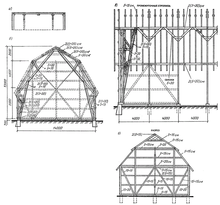 Мансардная крыша своими руками: чертежи, стропильная система
