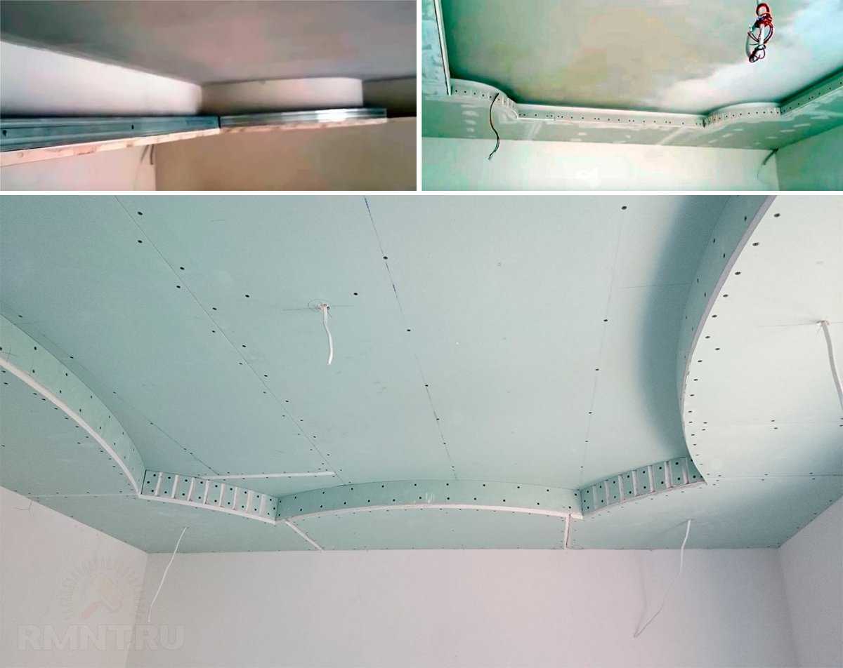 Финишная отделка потолка из гипсокартона: покраска, штукатурка и оклейка обоями своими руками