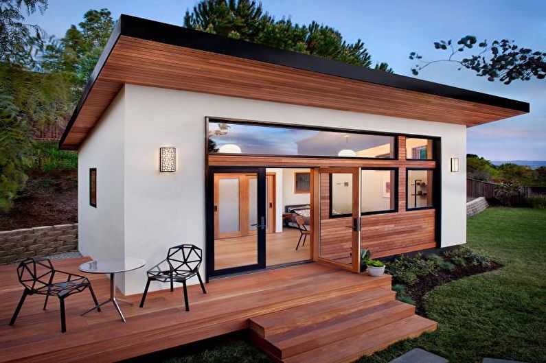 Дома с односкатной крышей, проекты деревянных одноэтажных домов, устройство, схемы и чертежи, фото