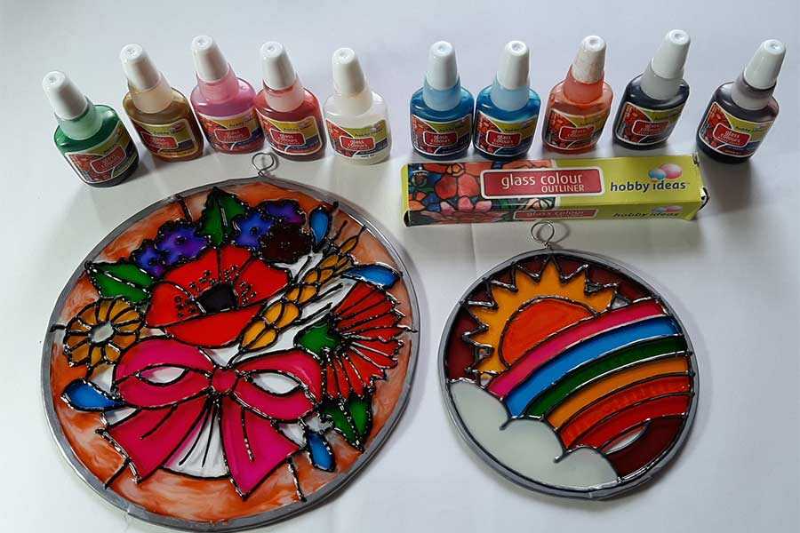Витражные краски: выбор красок для рисунков по поверхности стекла