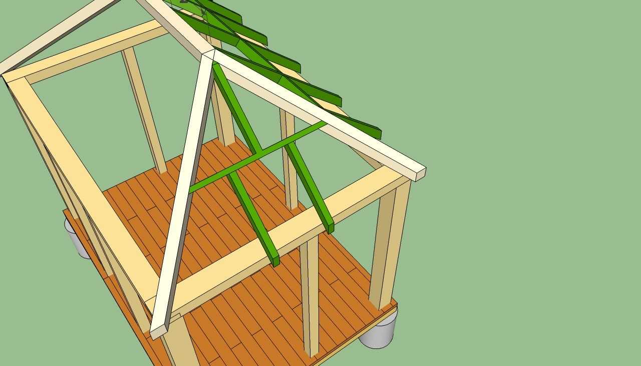 Четырехскатная крыша для беседки своими руками: как построить вальмовую крышу