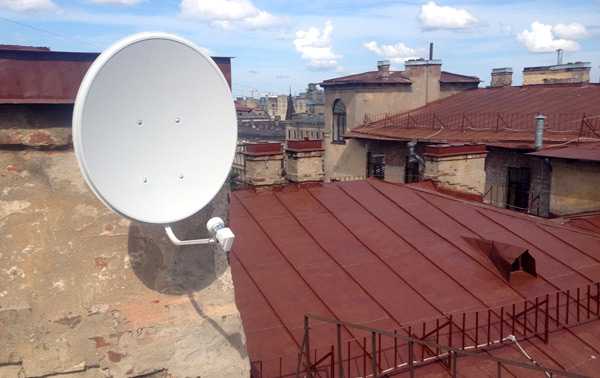 Как закрепить антенну на крыше частного дома