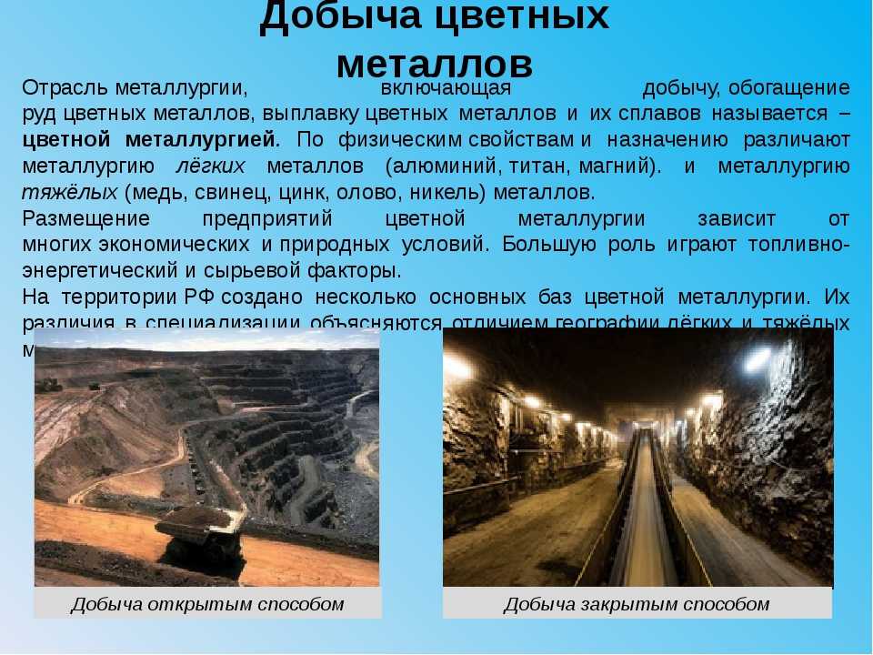 Коротко о металлургической промышленности в россии