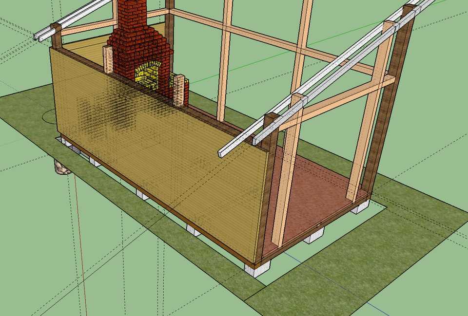 Как строится односкатная крыша: схема стропильной системы, этапы работ