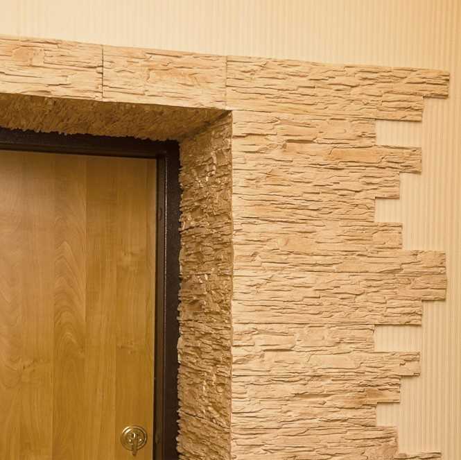 Отделка косяков дверей декоративным камнем: пошаговая инструкция