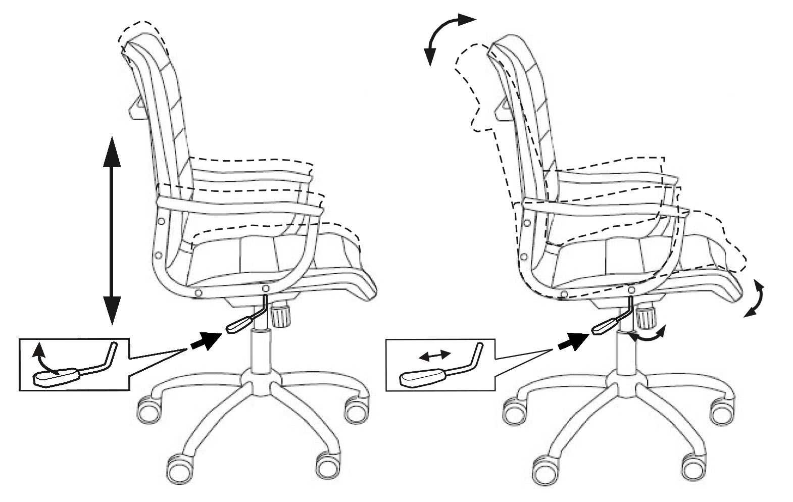 Как починить офисное кресло, если оно опускается?